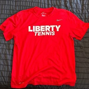 Liberty Men’s Tennis Nike Red Tee